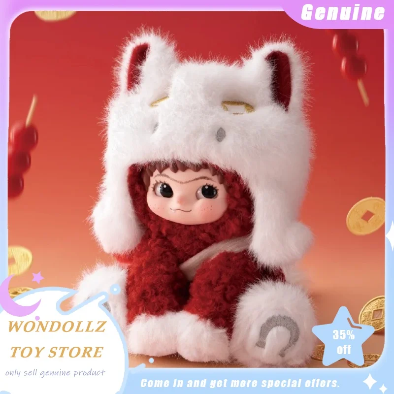 

Genuine Wakuku Snowy Lucky Hooves New Year Limited Edition Hanging Card Kawaii Vinyl Plush Doll Pendant Decor Surprise Gift