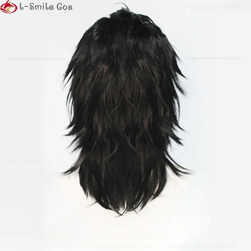 لعبة فاينل فانتسي FF7 زاك فير شعر مستعار تأثيري FFVII زاك معرض قصير مقاومة للحرارة الشعر الاصطناعية هالوين شعر مستعار للحفلات + غطاء شعر مستعار