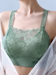 New women's seamless lace sexy breathable anti-exposure bottoming tube top and beautiful back comfortable underwear