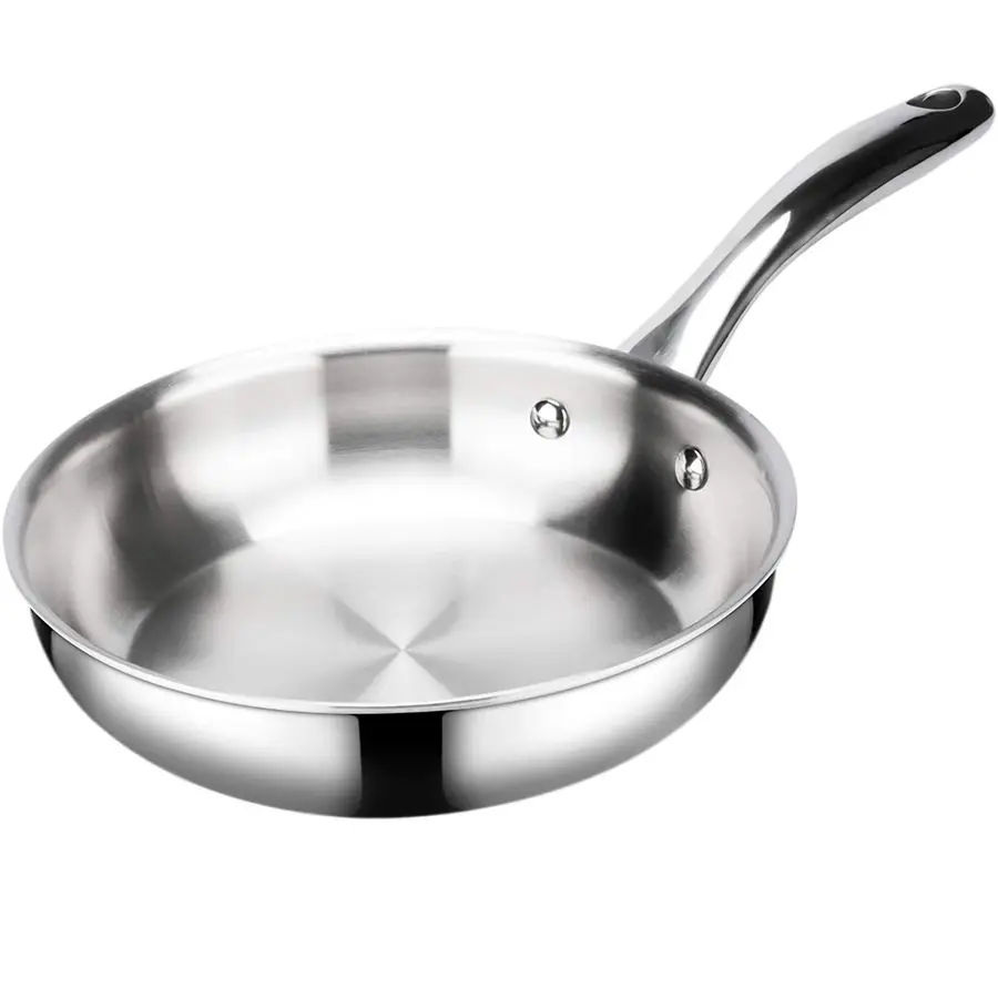 

Сковорода-вок WholeClad TriPly из нержавеющей стали, 10 дюймов, для индукционных плит