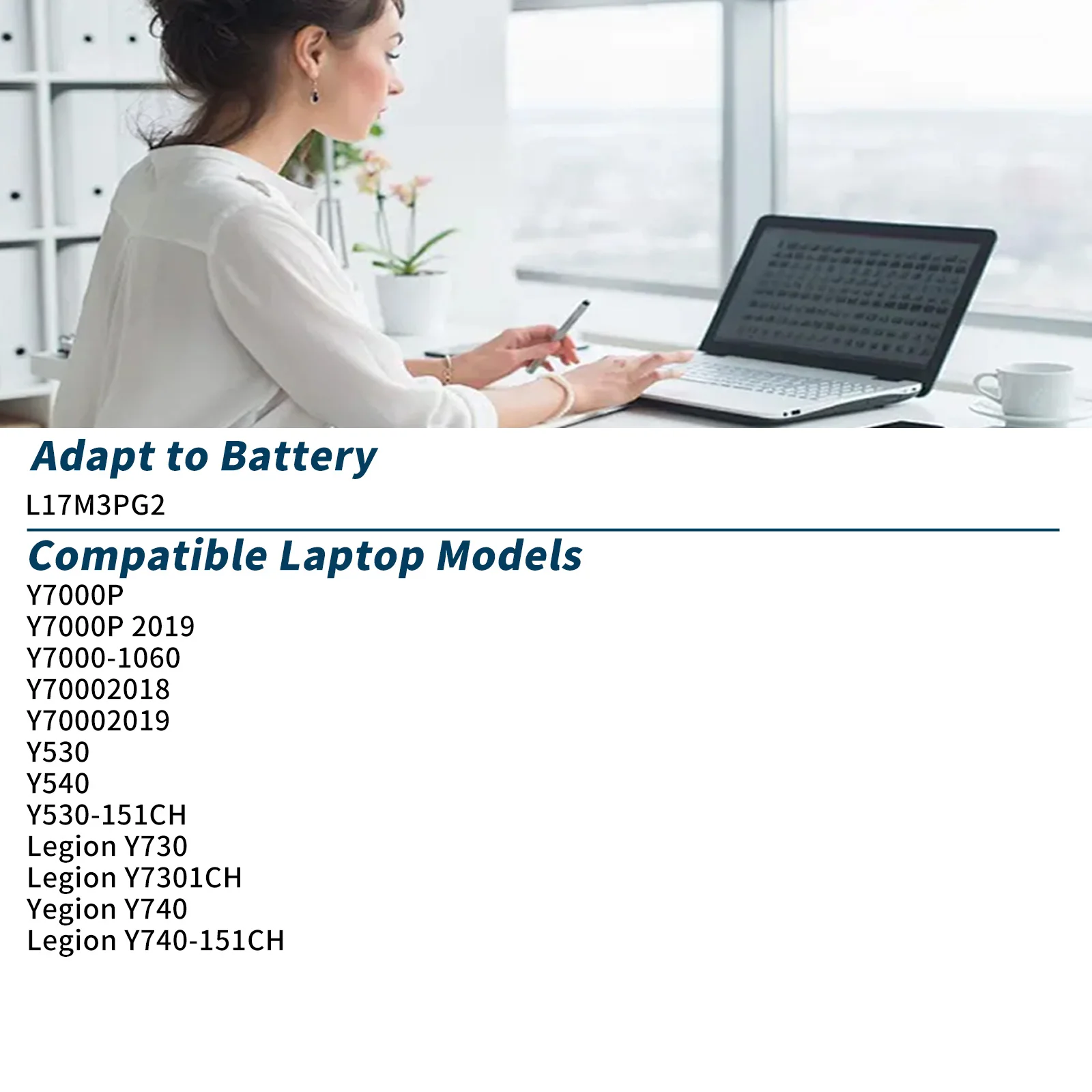 BVBH L17M3PG2 Replacement Laptop Battery for Lenovo Y530 Y540 Y7000 Y7000P Legion Y740-15ICH L17L3PG1 L17M3PG3 L17C3PG1 Notebook