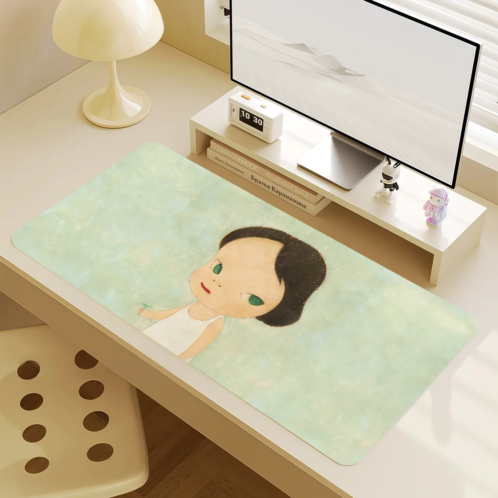 Art Mouse Pad MousePad Non-slip Lockedge Office Student Gaming Thickened Large Writing Cute Pad Y-Yoshitomo Nara Cushion