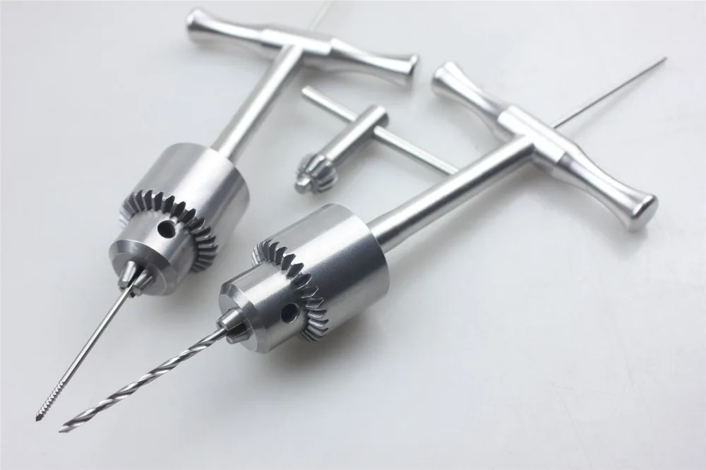 medical orthopedic instrument Hollow Intramedullary Kirschner needle wire guide pin Locking device cannulated Hand drill Clamp