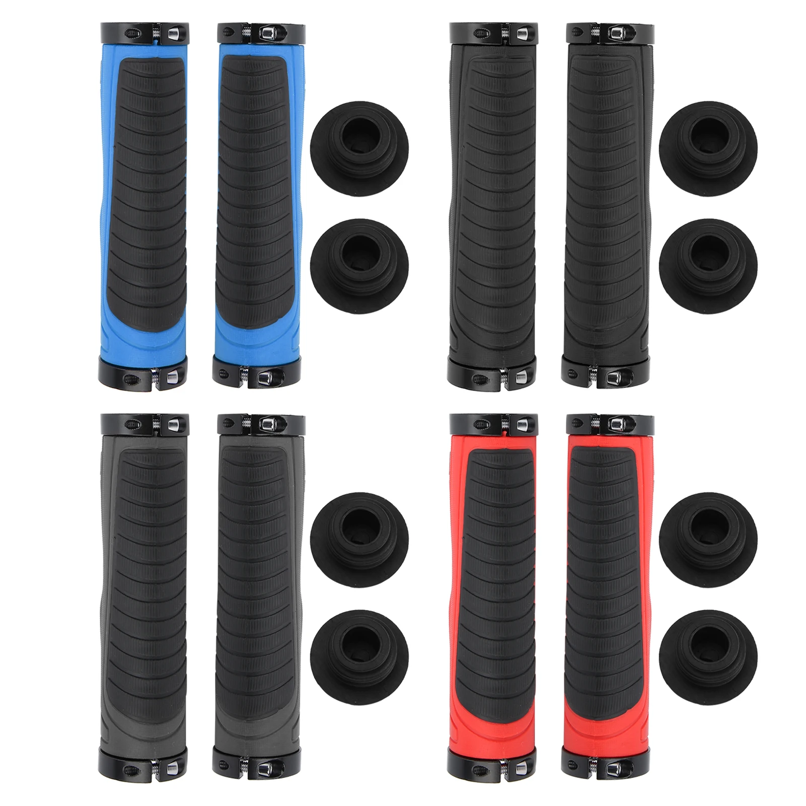 

Велосипедные ручки, мягкие ручки для руля горного велосипеда, противоскользящие резиновые ручки с двойным замком, резиновые ручки для руля