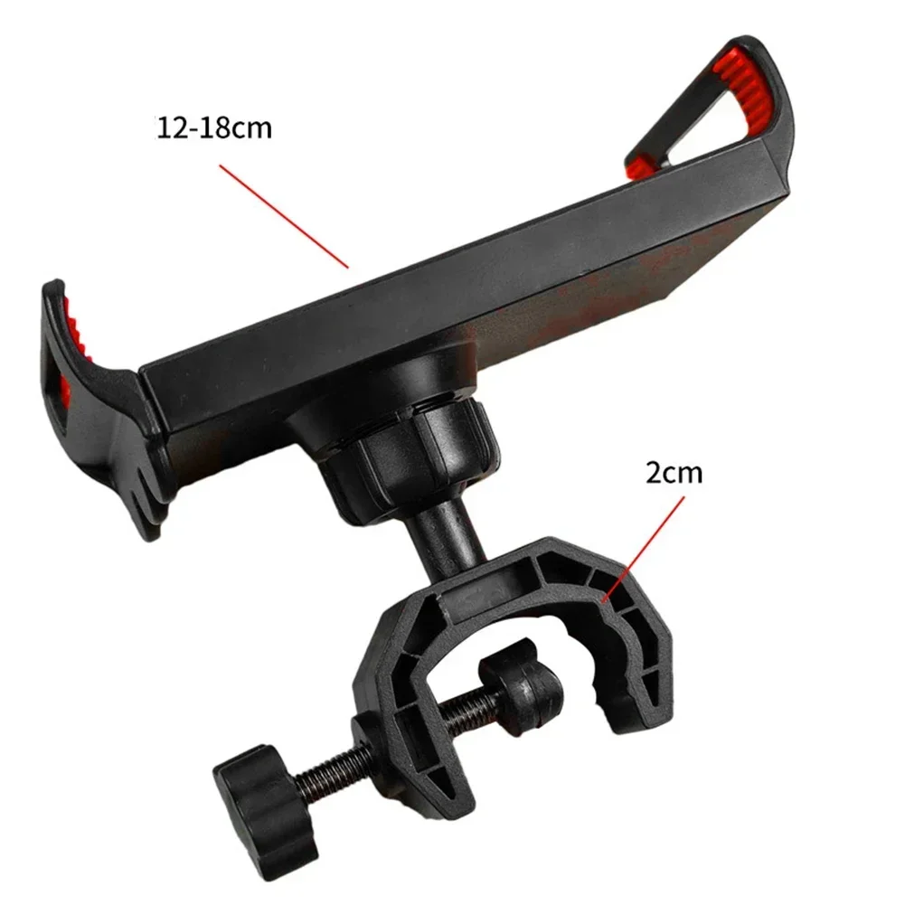 

High Quality Holder Tablet Audio Black Instruments Live Microphone Stand 12cm To 18cm 1pcs Degree Phone Holder