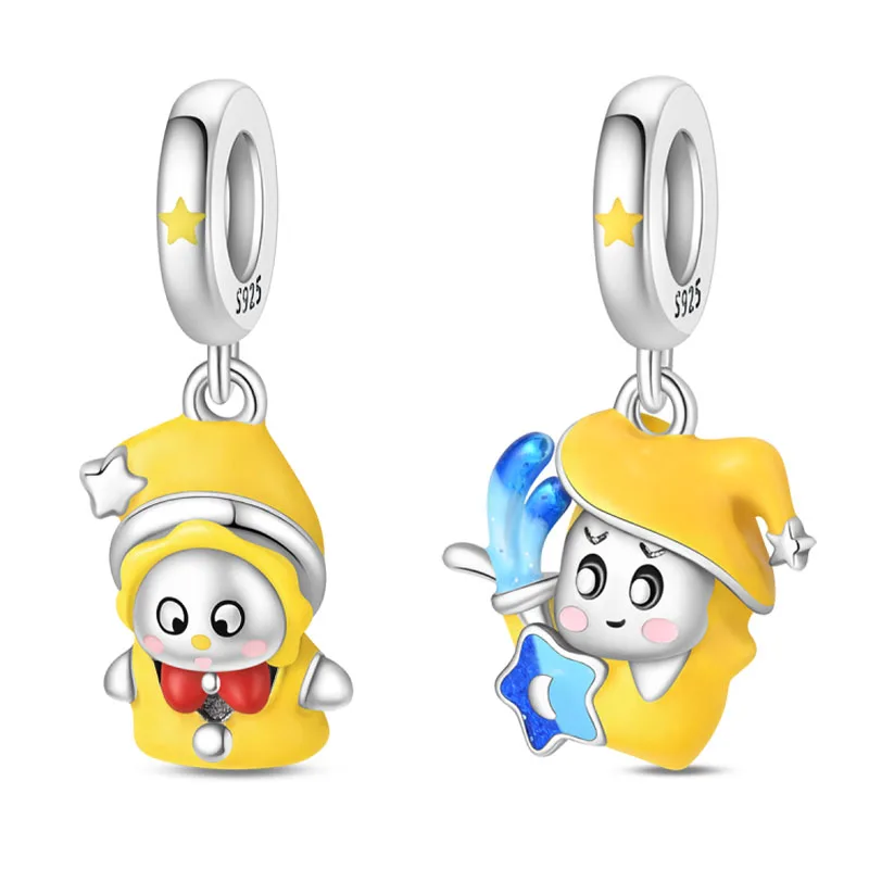 

Новый кулон-шарм из стерлингового серебра 925 пробы в виде милого малыша для женщин, подходит для оригинальных браслетов, украшение для дня рождения, подарок на праздник