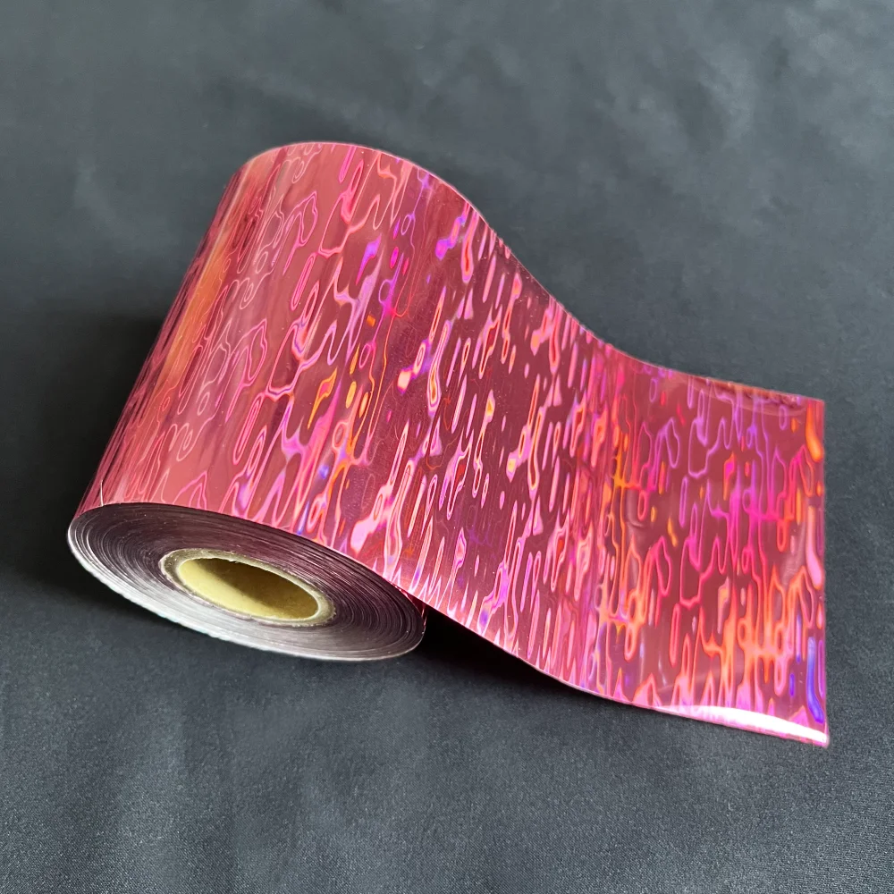 

Red Foil Water Ripple Pattern Hot Stamping Heat Transfer Film for Fishing Lure Decor Aritificial Bait DIY Lures Accessories Foil