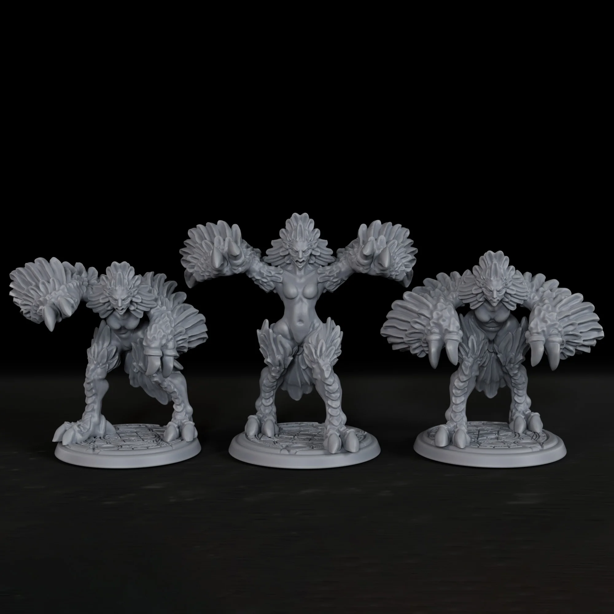 RPG Harpies Miniature - Christmas Gift, Fantasy Characters/NPC for RPG Tabletop Player, Board Game Gifts & Accessories