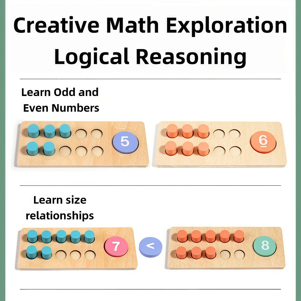 어린이를위한 수학 계산 장난감 10 프레임 산술 보드 유치원 유치원 계산 기술을위한 조기 학습 교육 도구