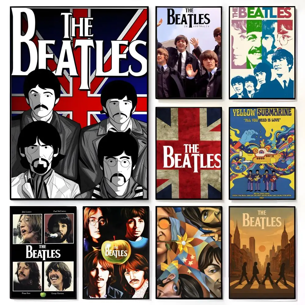 Affiche décontractée et intemporelle des Beatles, impression murale de film américain, décoration murale pour la maison et la chambre d'enfants