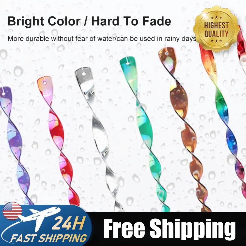 

10pcs Bird Catcher Waterproof Reflective Bird Stick Safe Hanging Bird Screw Convenient for Garden Decoration