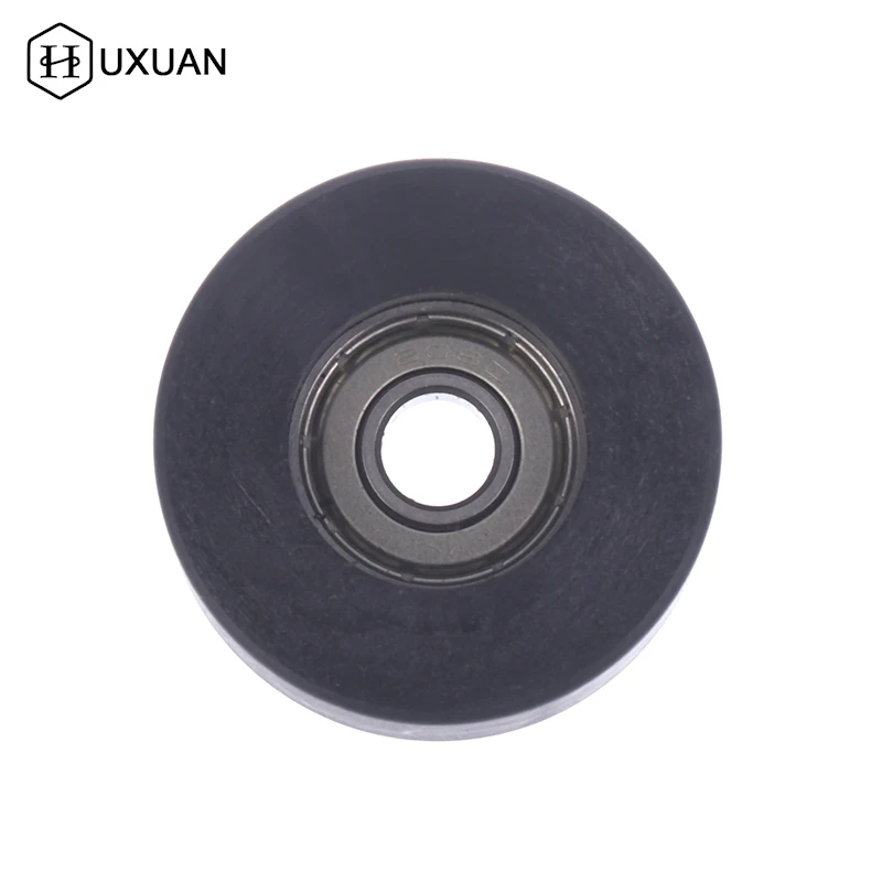 Plástico POM Nylon Rolamento Polia, Roda Plana Rolo, Porta e Janela Display, Gabinete Faixa, Acessórios para móveis, 1PC