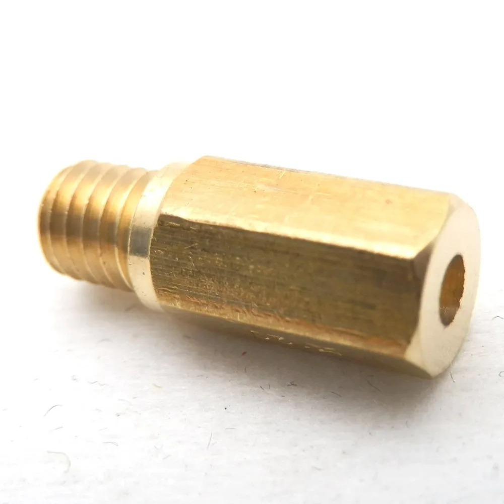 Motorcycle Carburetor Main Jet 5mmx0.8 Thread Hexagon Brass Injector Nozzle for Keihin OKO KOSO PE PWK Carburettor Size 80-140