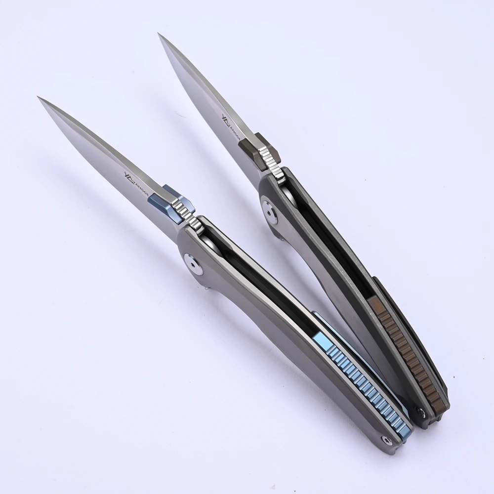 YANGGE RIHE Design YG004 coltello pieghevole M390 lama TC4 manico in titanio campeggio pesca all'aperto tattiche di escursionismo sopravvivenza strumenti EDC