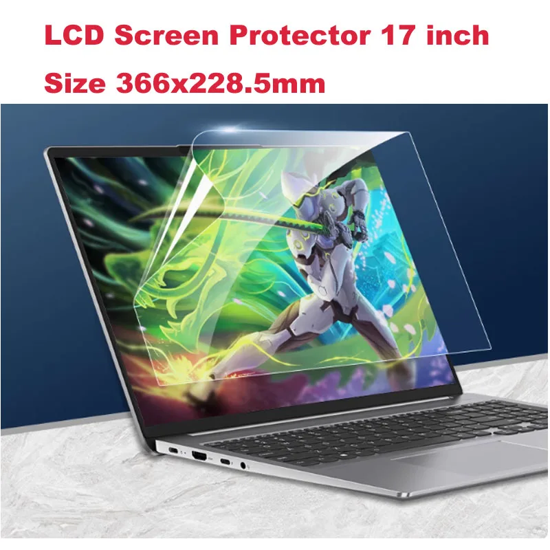 5pcs Universal Clear Matte LCD Screen Protector 17 inch Protective Film Size 366x228.5mm for Laptop Notebook PC