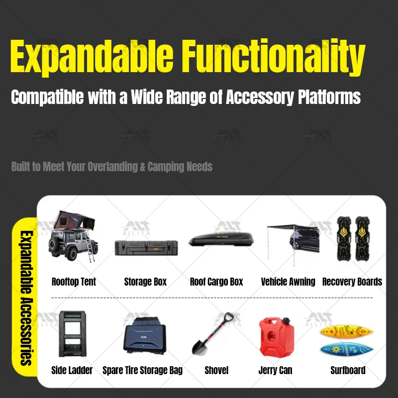 Multi-Functional Car Modification Case Roof Platform Side Tent Side Ladder for Geely Monjaro Xingyue L Accessories