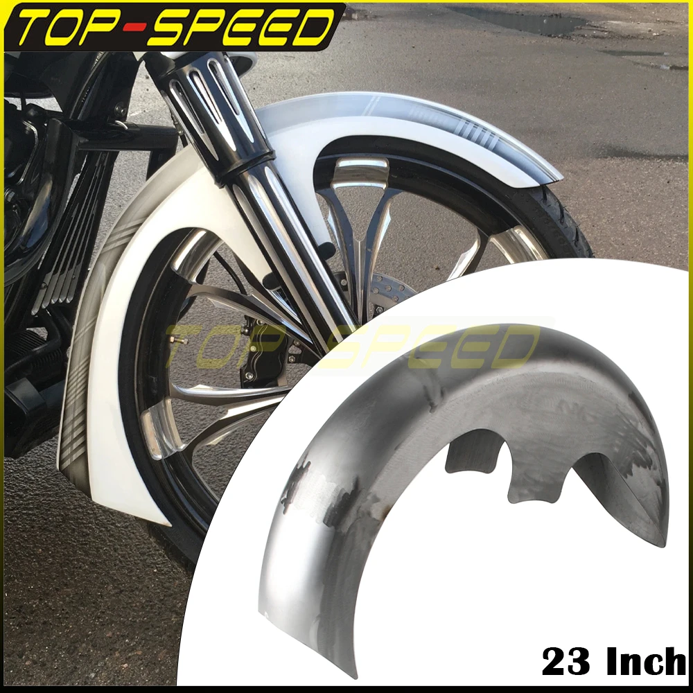 

Motorcycle 23inch Front Fender Unpainted Mudguard For Harley Touring Electra Street Road Glide Road King Ultra Limited 1996-2023