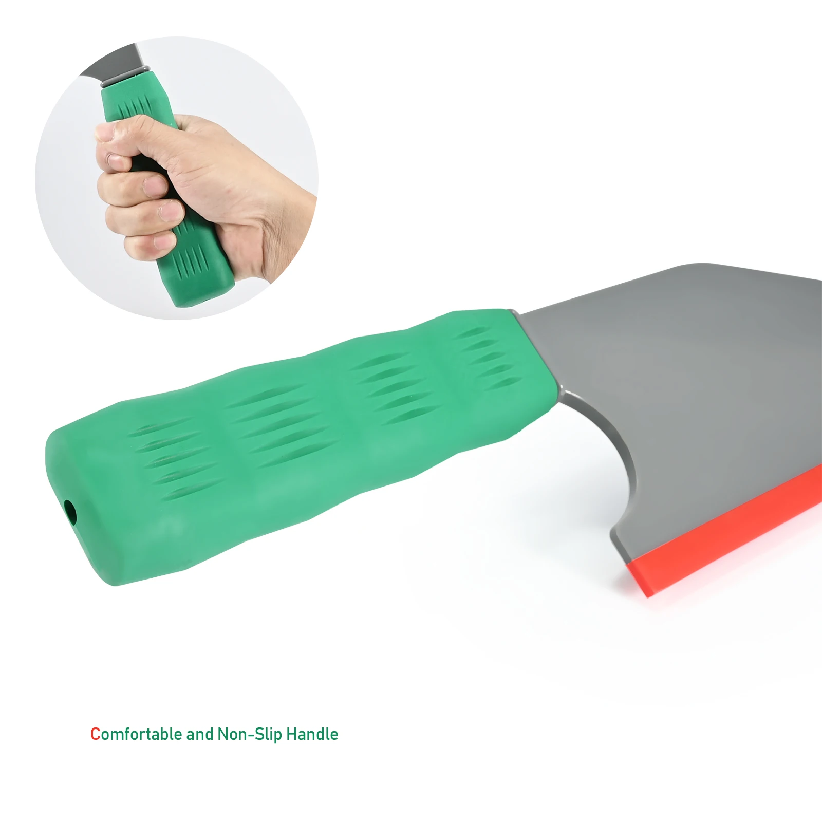 EHDIS Soft Rubber Edge Handheld Scraper Car Window Glass Film Tinting Squeegee Water Snow Removal Wiper Household Cleaning Tool