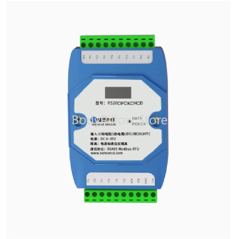 

8-channel K-type thermocouple temperature acquisition module CAN to 485 isolated industrial grade transmitter Modbus