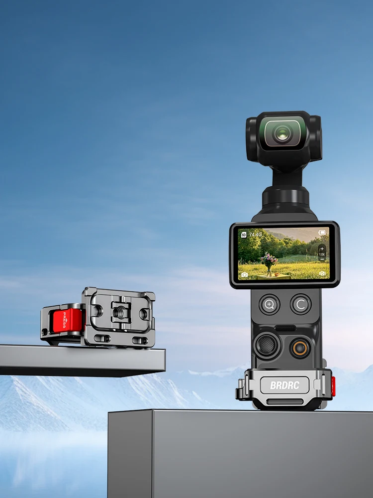 AliExpress BRDRC Expansion Adapter for DJI  Osmo Pocket 4P/4/3 Multifunctional Frame Holder Clip Cycling/V-log for Pocket 3 Accessories