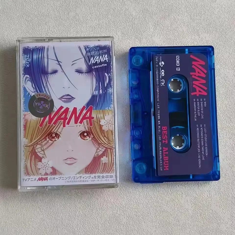 Anime NANA Tomoki Hasegawa Music Tape Anna Tsuchiya NANA Best 707 & 7to8 OST Album 3pcs Cassette Cosplay Walkman Soundtracks Box view 4