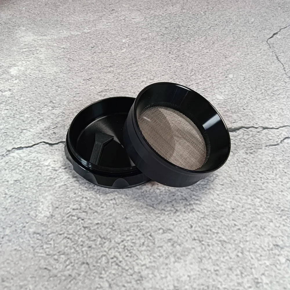 Molinillo de hierbas de Metal con Flash de Color de 2,5 pulgadas y 60mm, mortero de 4 capas, molinillo de brotes de tabaco y vainilla, herramienta para fumar cigarrillos