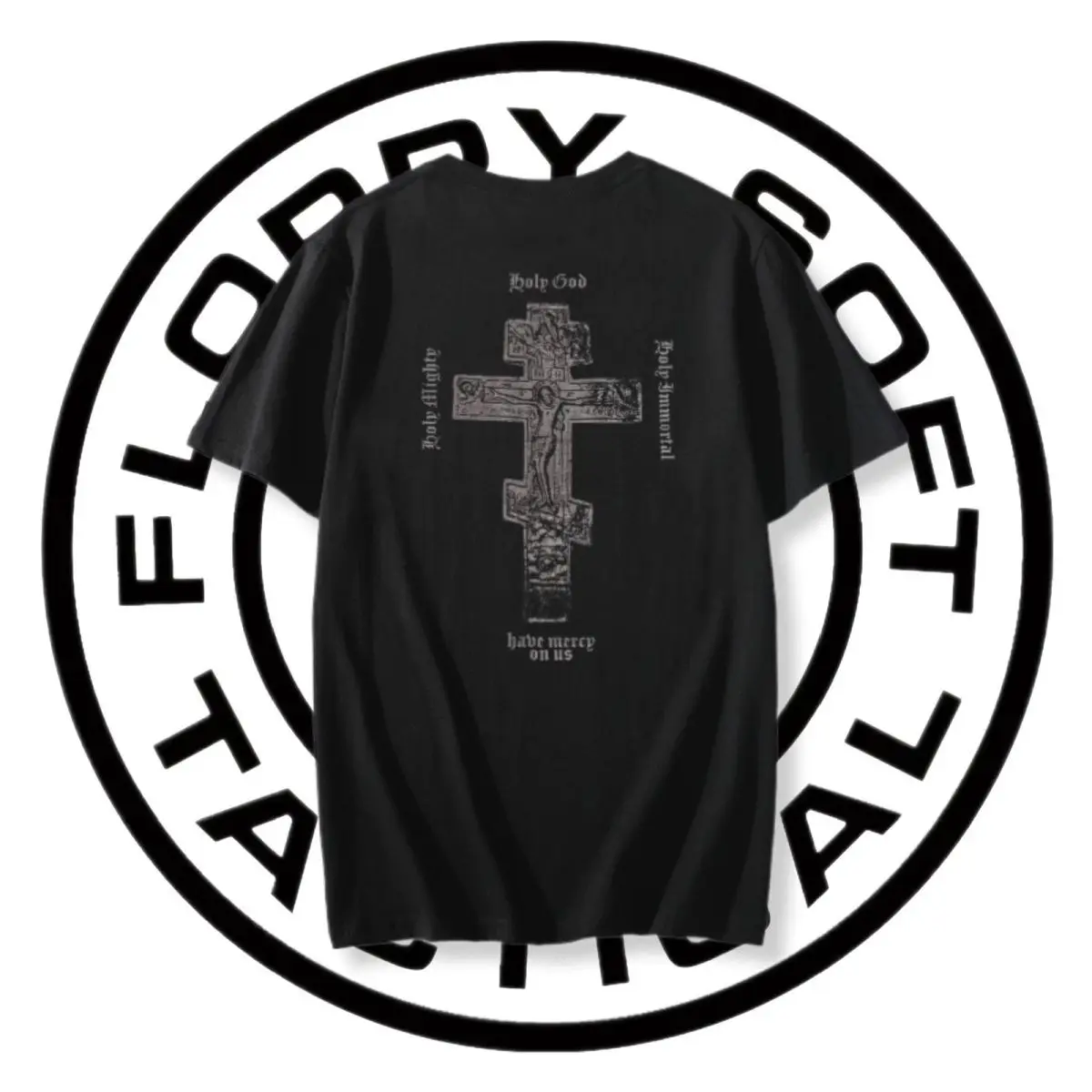 عودة الصليب طباعة التكتيكية قصيرة الأكمام القطن تي شيرت الرجال الصيف العسكرية نمط شخصية ارتداء في الهواء الطلق سترة رياضية غير رسمية #4