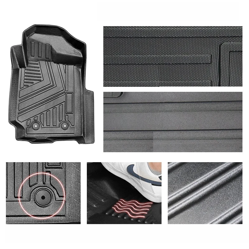 Gummi-Fußmatten-Set für Toyota Corolla E210, wasserdichtes Zubehör, Automobil-Innenraumteppiche. – Detail 4