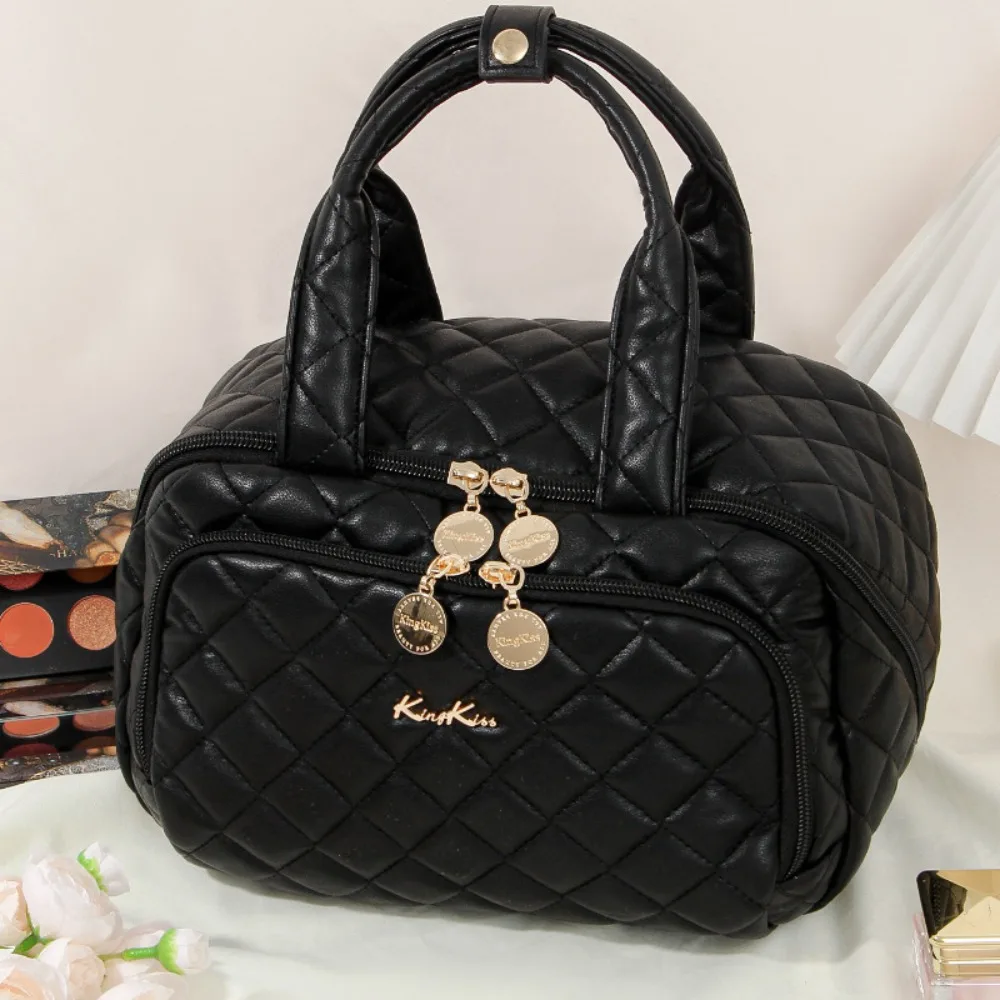 

New Xiaoxiangfeng Premium Padded Cotton Travel Wash Storage Bag Fashion Quilted Cosmetic Bag