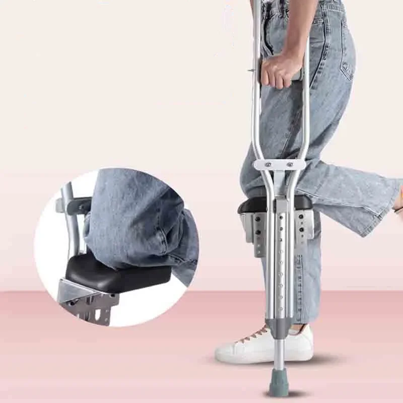 

‌Lightweight Adjustable Aluminum Walking Stick‌ 9Section Telescopic Hiking Pole Anti-Slip Footrest PostSurgery Mobility Support