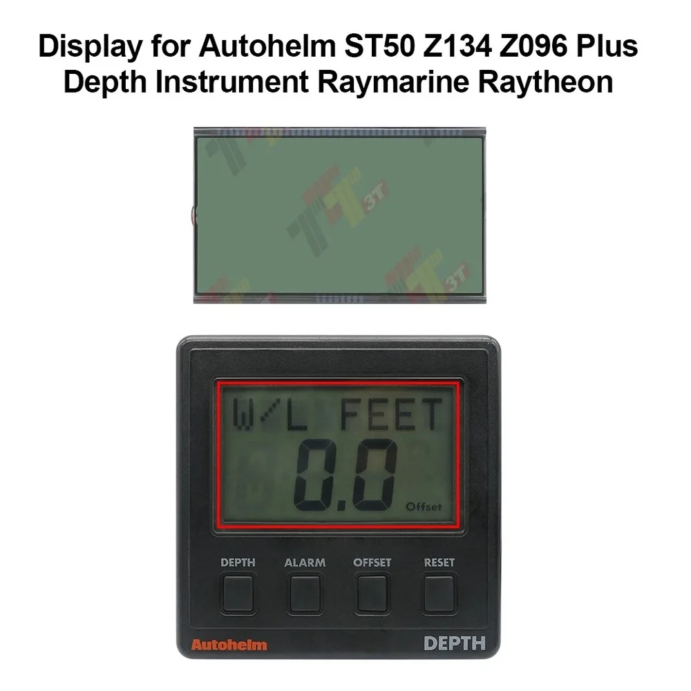 Depth Display for Autohelm ST50 Z134 Z096 Plus Depth Instrument Raymarine Raytheon