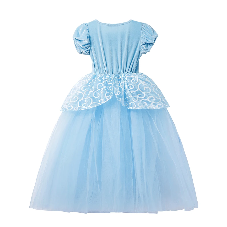 Illumina cenerentola Princess Girls Cosplay Dress Costume Led Vestidos Birthday Party Dress vestiti di Halloween