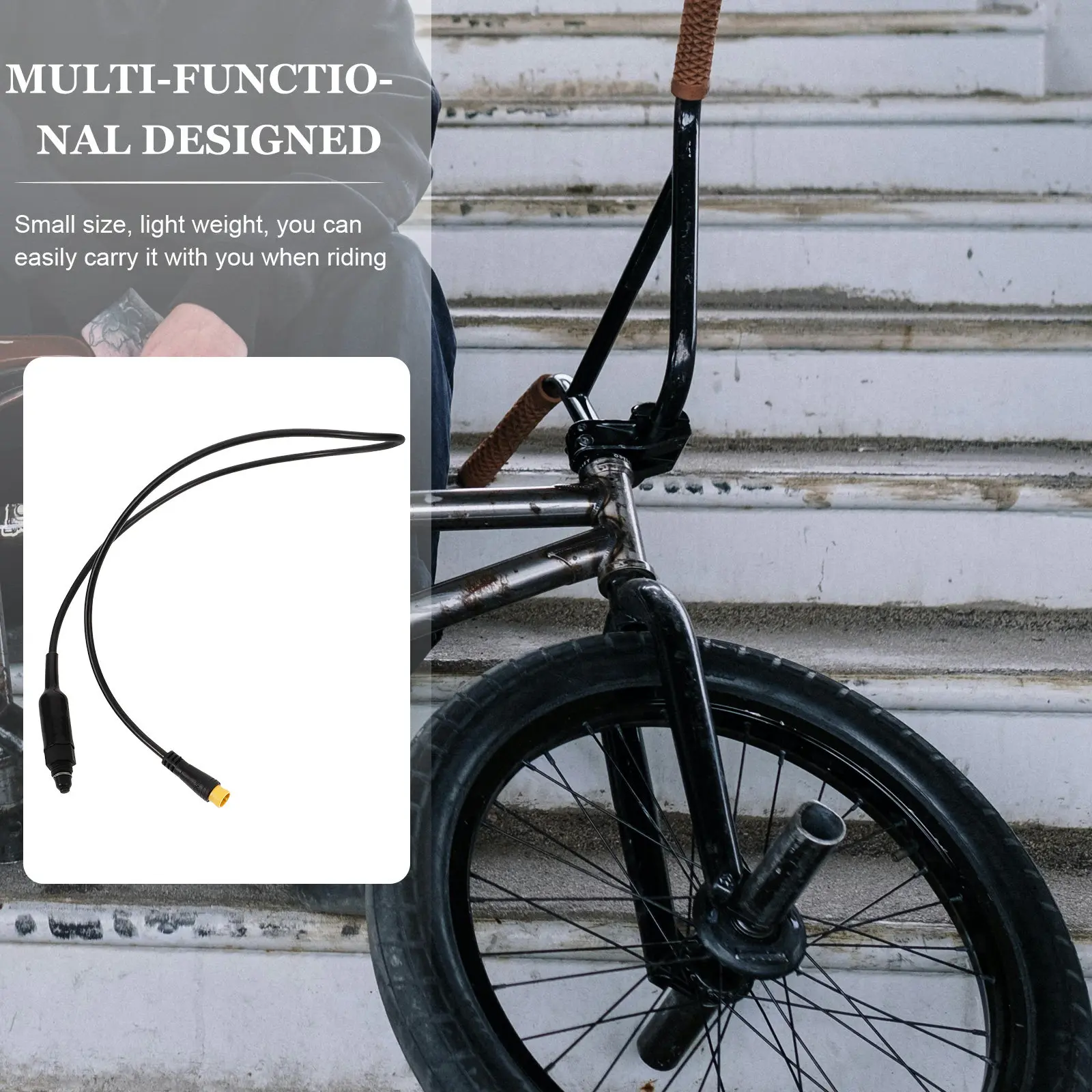 

Electric Bike Brake Cable 3 Pin Compact Wear Resistant Scooter Brake Power Off Cable Reliable Safety for Electric Bikes