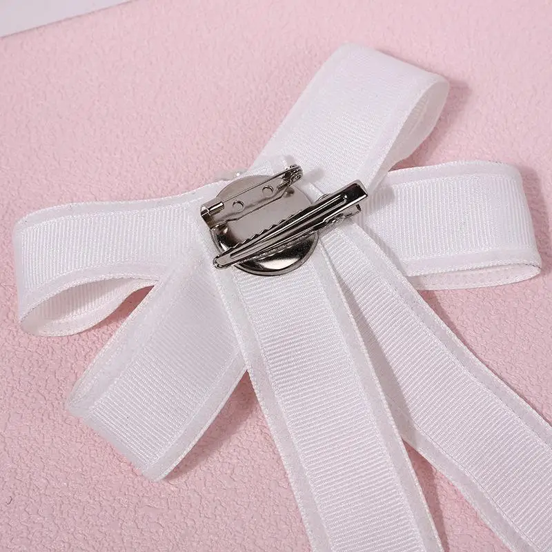 الحد الأدنى خمر الشريط ربطة القوس فيونكة بروش الحداد الصدار للنساء دعوى قميص طوق دبابيس ربطة العنق مجوهرات اكسسوارات #5