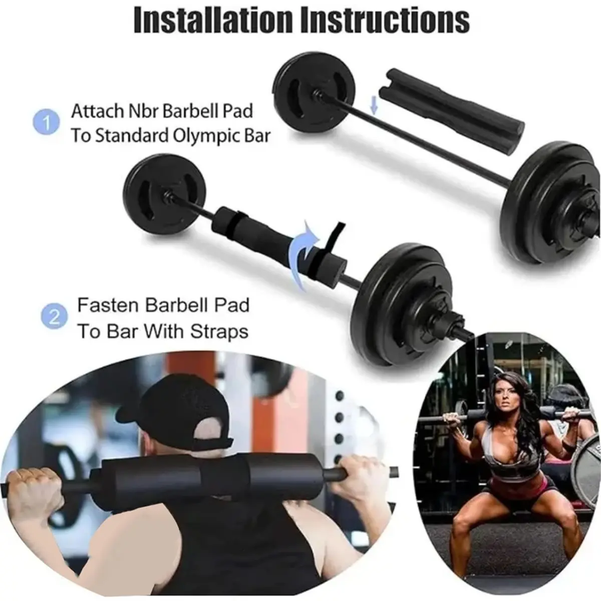 618 Mega Sale Barbell Squat Pad Bridge Pad for Hip Thrust, Squats, Lunges Hip Support, Neck Protection