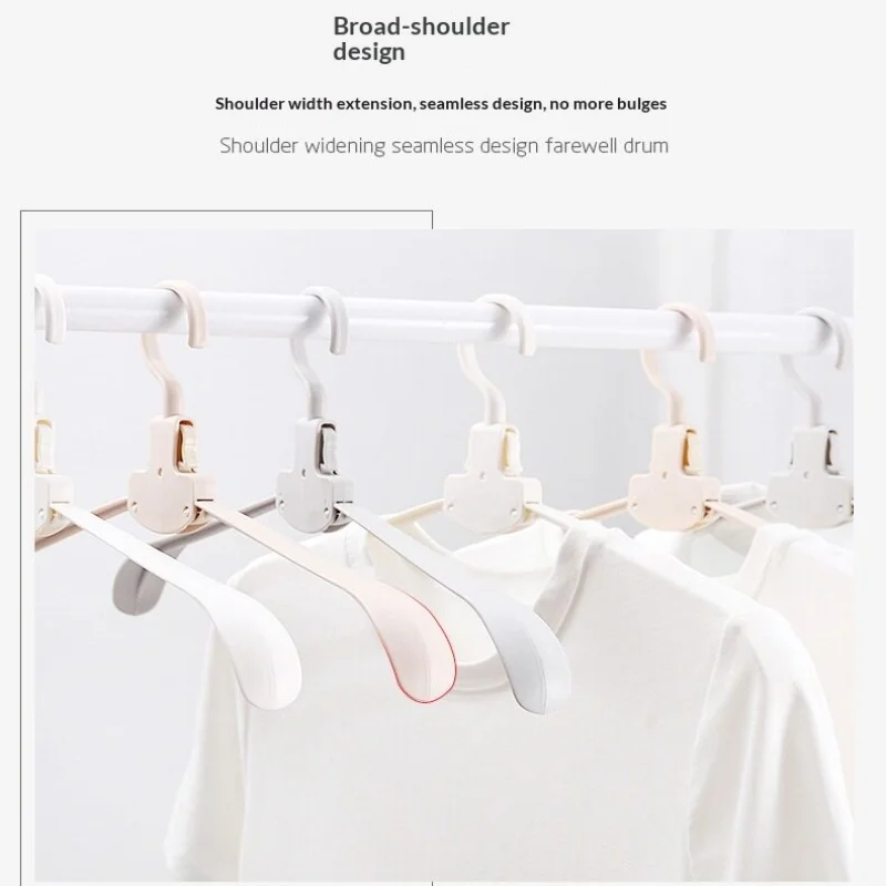 Folding Clothes Hanger  Non‑Slip Portable Travel Hangers Anti‑Mark Foldable Clothing Rack for Dorm Home Wardrobe Storage
