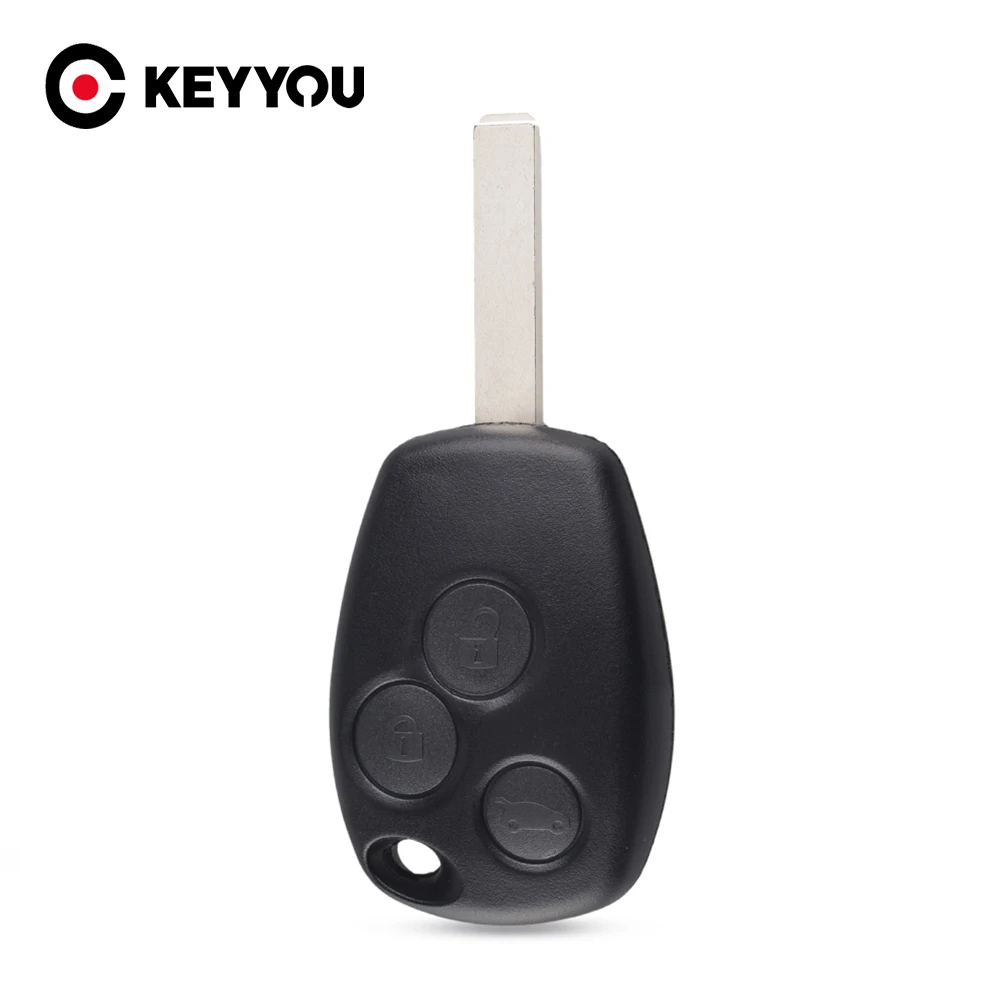 

KEYYOU 10x New Replacement 3 Buttons Remote Key Shell Case For Renault Clio Modus Laguna Megane Free shipping