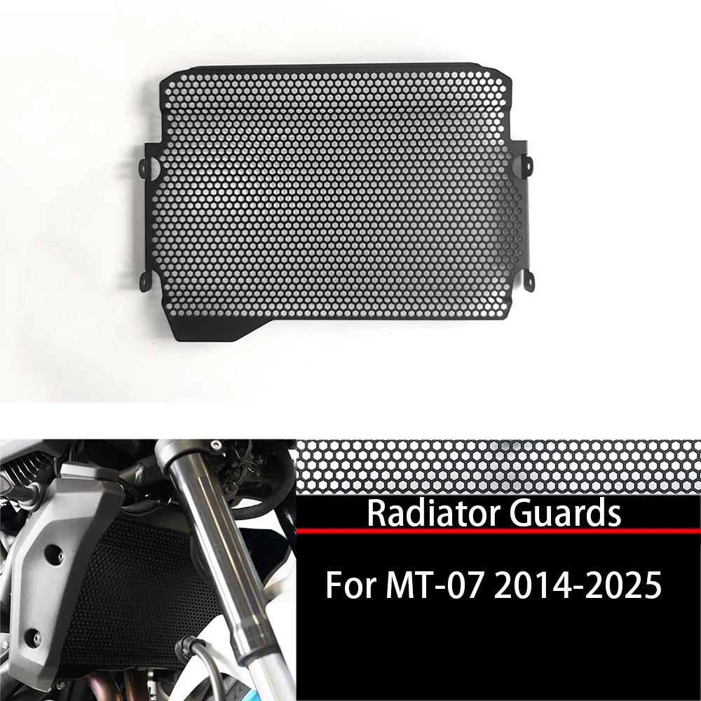 

MT07 Motorcycle Accessories For Yamaha MT-07 2014-2025 Radiator Guard Grille Grill Cooling Cover Protection