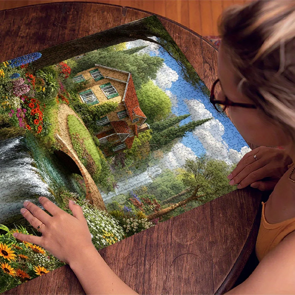 1000 pièces Puzzle adulte, 27,56x19,69 pouces grande taille, Bouquet de Gramophone Vintage Puzzle en papier décoratif, 500 pièces pour bricolage créatif