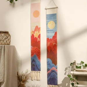 مكرميه حائط نسيج الجبل شروق الشمس بوهو ديكور المنزل نسيج ديكور الجدار الجمالي أفضل 8 ماكرمي كابيسيرو مبيعا - رقم 8