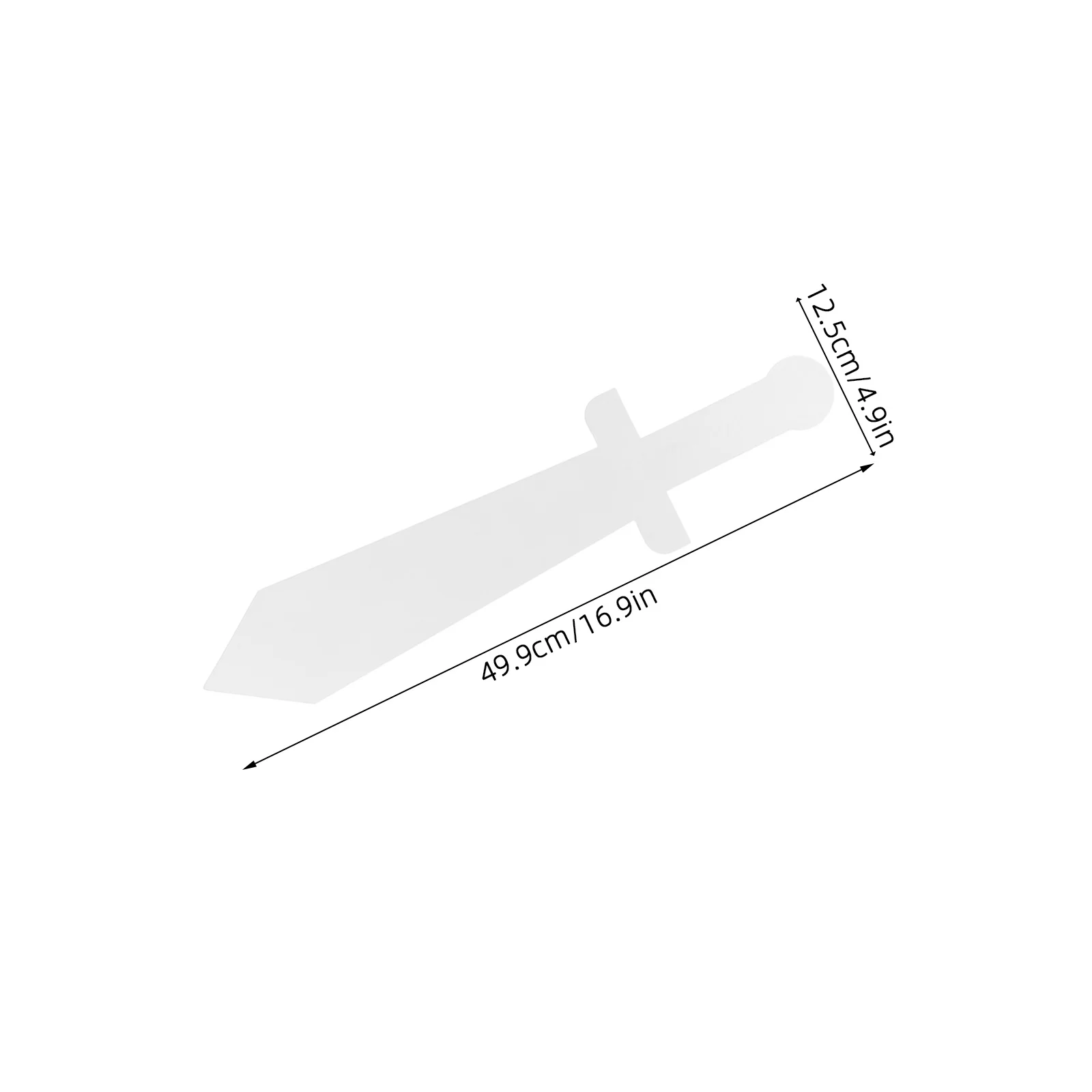 12pcs Diy Swords For Kids Blank Cardboard Knight Sword Craft Kit Party Favors Decorations Pretend Play Accessories Halloween