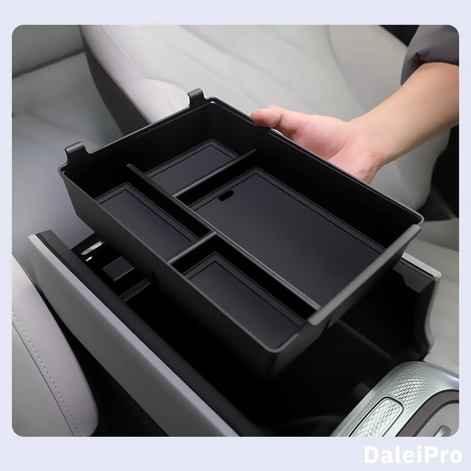 For Exeed RX 2023 2024 Center Console Organizer Tray Armrest Storage Box Layered Storage Box for Exeed RX Interior Accessories