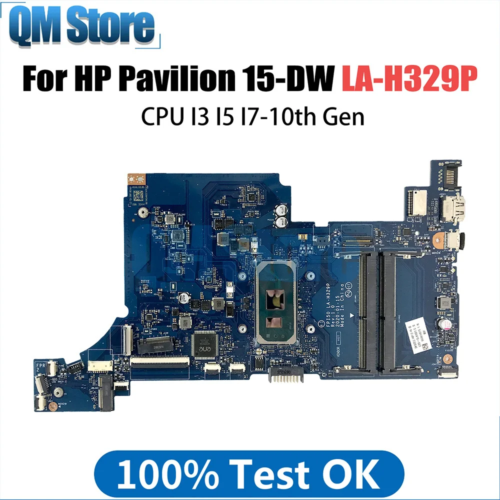 

FPI50 LA-H329P Mainboard For HP 15-DW Laptop Motherboard I3-1005G1 I5-1035G1 I7-1065G7 CPU L86470-601 L86465-601 L87541-601