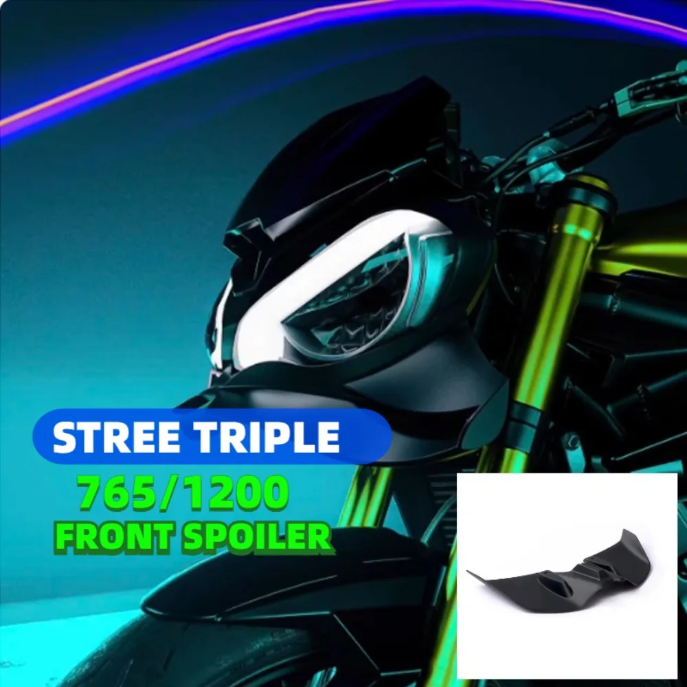 For Triumph Street Triple 765 RS 1200 RS Front Spoiler GP WING Motorcycle Winglets Aerodynamic Wind Side Wings Spoiler Fairing