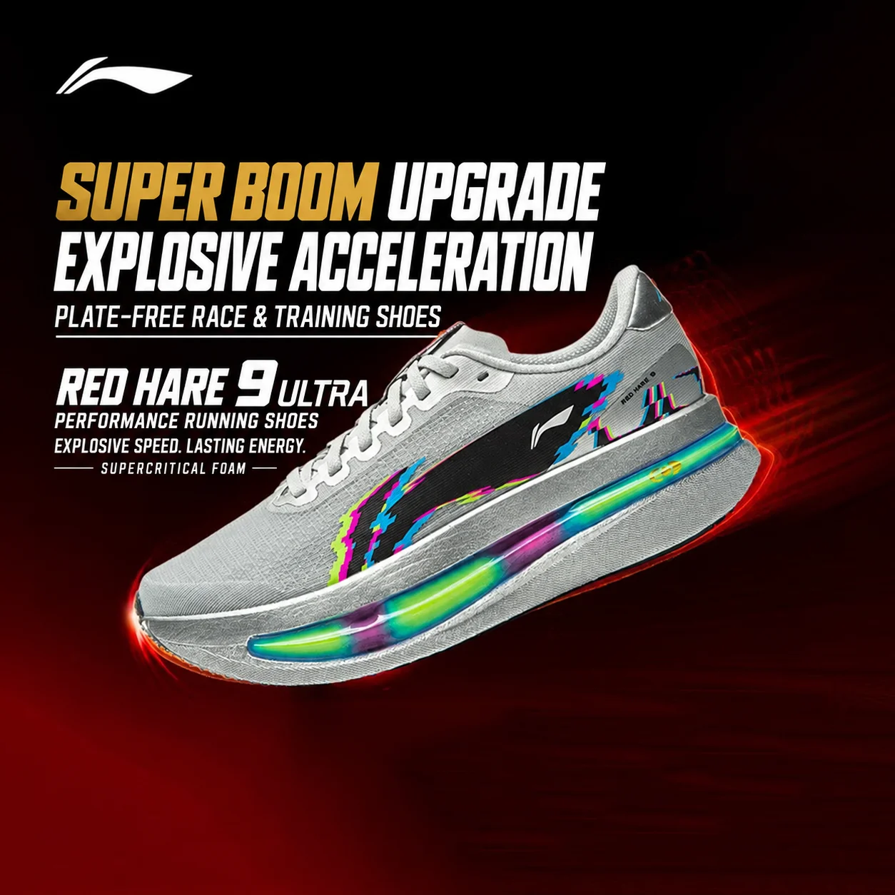 Lightweight Road Running Shoes - LI-NING Red Hare 9 ULTRA –