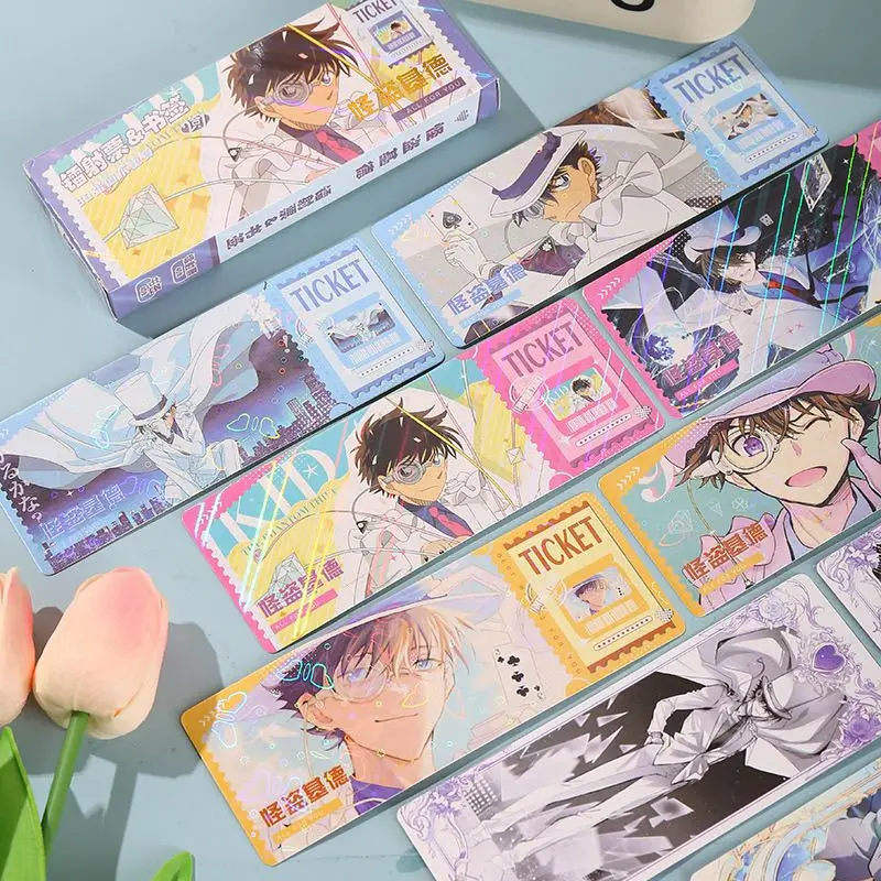 Conan Edogawa Kaitou Kid Kudou Shinichi Anime Zweidimensionale Lange Laser-Tickets Cartoon Niedliche Postkarte Studenten-Sammelgeschenk – Detail 3