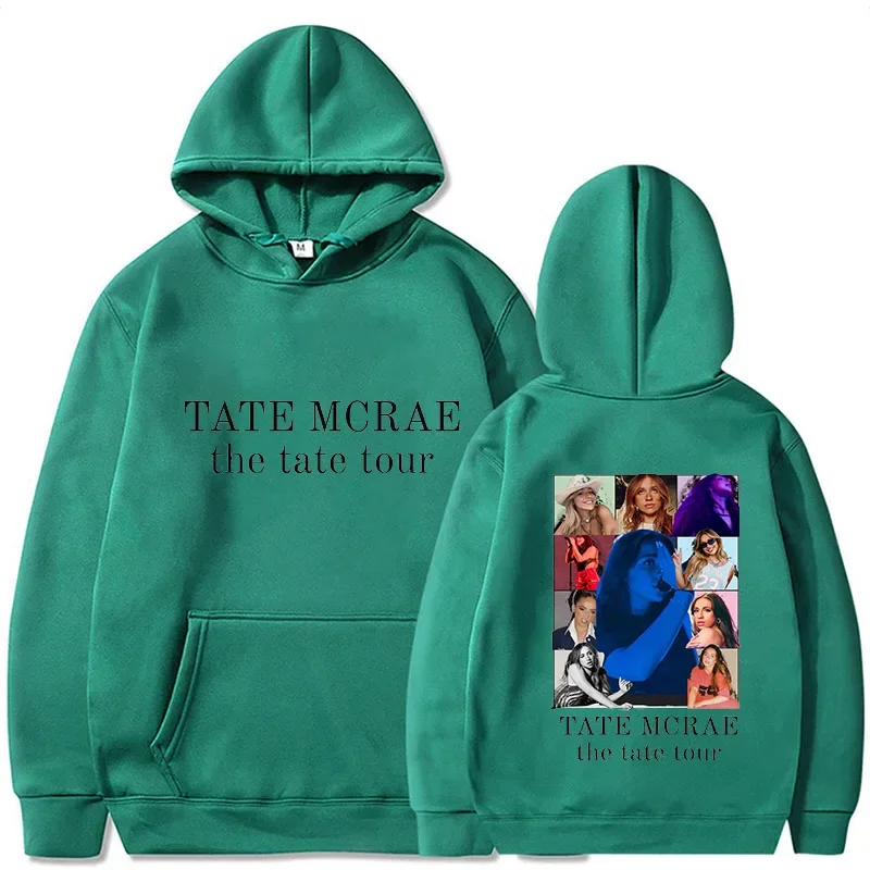 Tate McRae È ok, sono ok Felpa con cappuccio da donna Harajuku Felpe con cappuccio grafiche Unisex Autunno Inverno Estetico Cartoon Pullover Felpe