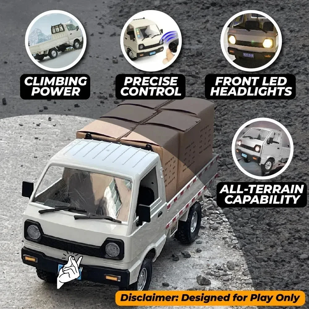

New 1:10 Remote Control Truck 2.4GHz with Cargo Box Remote Control Van Driftable Micro Truck Remote Control Car Toy Indoor Play