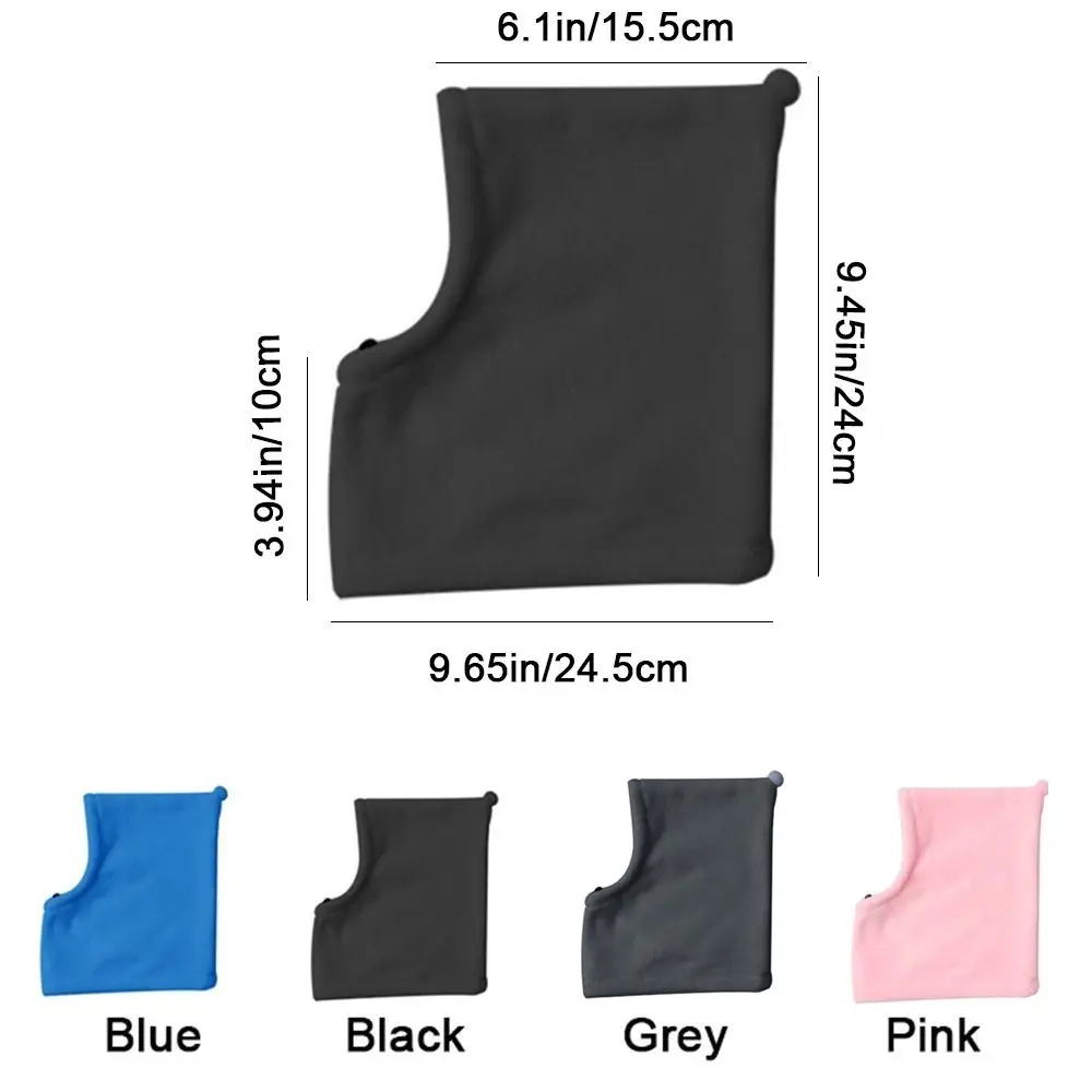 플리스 애완동물 변신 모자 단색 하이넥 애완동물 귀 덮개 조절 가능한 끈 방풍 애완동물 따뜻한 귀마개 하이킹용