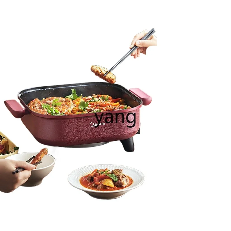 

lCX Household Multi-Functional Cooking Pot Integrated Steaming and Frying Electric Caldron